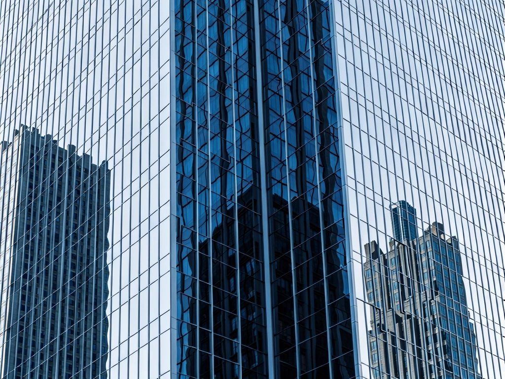 Reflejo de distrito financiero